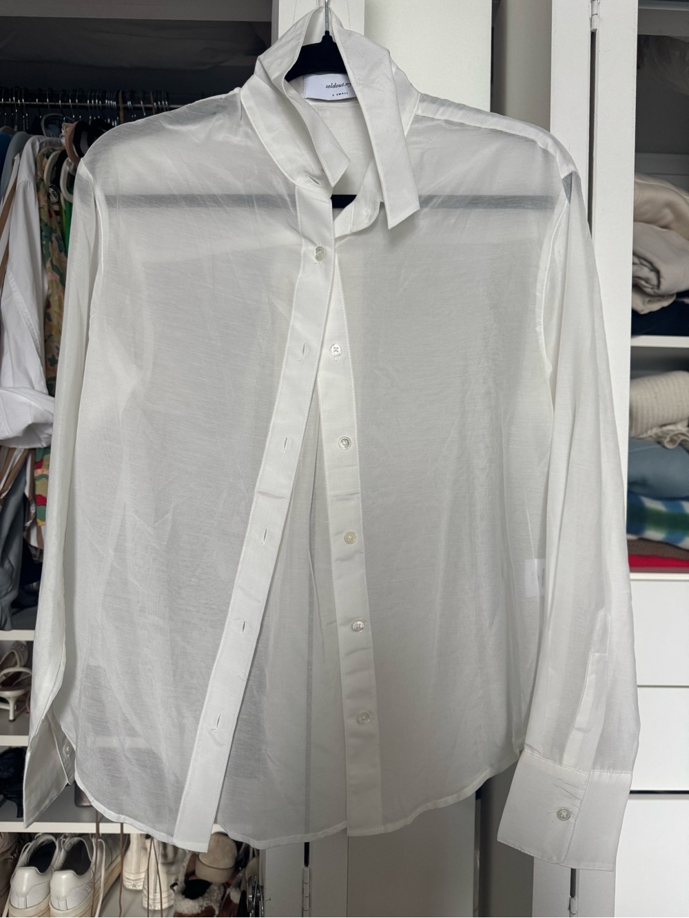 Sold out nyc sheer silk blouse - brand new!